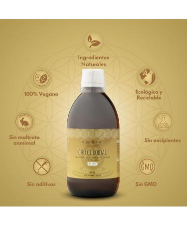 Dioxnatur DIOXNATUR Or collo dal 20 ppm - Or 24 K pur 99 99 % - Liquide 500 ml - Buy Online on GoSupps.com