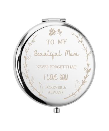 Compact Mirror Travel Makeup Mirror Best Presents from Daughter or Son I Love You Mum Gifts for Mum Birthday Wedding Anniversary Valentines Day Mother's Day