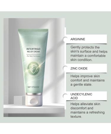 GXFANZHU Intertrigo Skin Fold Care Cream Chafing & Moisture Barrier Cream with Zinc Oxide & Undecylenic Acid Helps Soothe Irritated Skin and Reduce Friction Non-Steroid Formula (1) - Buy Online on GoSupps.com