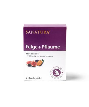 Sanatura Fig Plum Fruit Cubes - 24 pieces - for normal digestion - figs plums tamarinds and inulin - 240 g - Buy Online on GoSupps.com