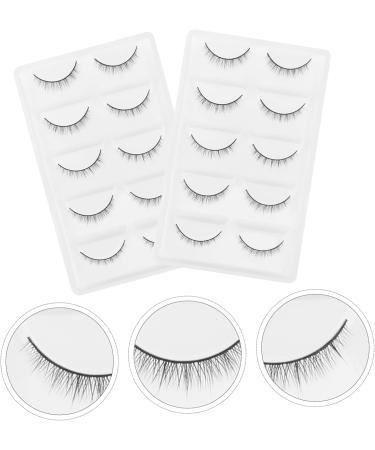 minkissy 10pairs Fake Eyelashes Lash Accessories Magnetic False Eyelashes Natural False Lashes Natural False Eyelashes False Eyelashes Magnetic Fashion 5d High-grade Fiber Decorate - Buy Online on GoSupps.com