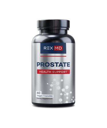 REX MD Prostate Health Support Supplement for Men 60 Veggie Capsules (60 Capsules (1 Month)) 60 Count (Pack of 1)