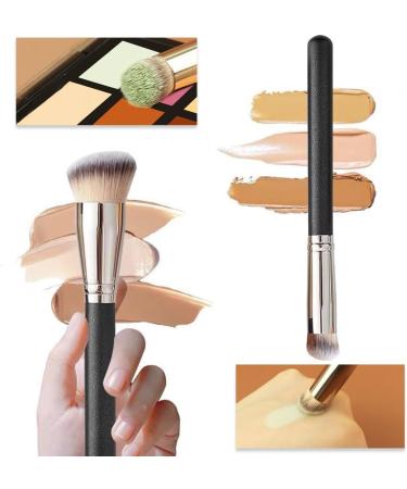 WeddHuis 3 Pieces Professional Make Up Contouring Brushes Concealer Brush with Soft Synthetic Fiber for Applying Liquid Foundation Polishing Blending Makeup on the Face - Buy Online on GoSupps.com