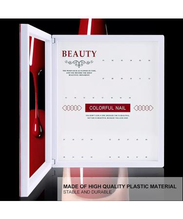 Nail Polish Display Book Nail Color Chart Plastic for Home for Nail Salon - Buy Online on GoSupps.com