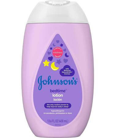 Johnson's Bedtime Baby Lotion with Coconut Oil & NaturalCalm Aromas 13.6 fl. oz - Hypoallergenic & Paraben-Free Baby Skin Care - Buy Online on GoSupps.com