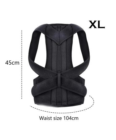 Upgraded Posture Corrector Back Brace for Men & Women - Adjustable Lumbar Support for Pain Relief & Improved Posture (X-Large - Buy Online on GoSupps.com