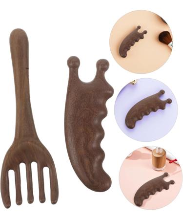 Vaguelly 2pi ces Peigne Grattoir Pour Chevelu Bois De Santal Masseur Chevelu Avec Conception De Grattage Nez Pour Soin Capillaire Quotidien - Buy Online on GoSupps.com
