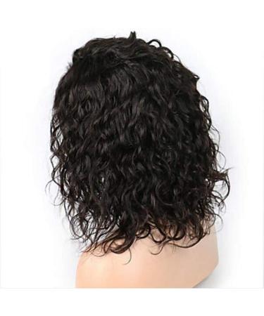 24-Inch Brazilian Water Wave Lace Wig | Real Hair Short Heat-Resistant 150% Density Side Part Style - International Shipping - Buy Online on GoSupps.com