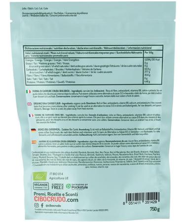 Organic Carob Powder - 750 gr. Sluten Free Food Carob Flour for Ice Cream Powder Carob Oulp Flour Raw Organic Carob Powder. - Buy Online on GoSupps.com