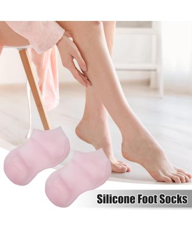 VOCOSTE 1 Pair Moisturizing Gel Socks Cracked Foot Care Protector Ankle Silicone Socks Pink L Size - Buy Online on GoSupps.com