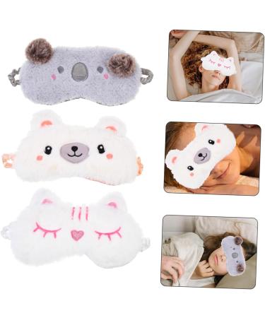 FOMIYES 12 Pcs Plush Eye Masks - Travel Sleep Blindfolds 3D Sleeping Masks for Kids Satin Eye Shades for Comfortable Sleep - Buy Online on GoSupps.com