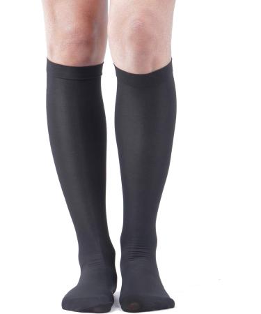 Buy MD 20-30 mmHg Compression Stockings for Men & Women - Support for Running Sports & Nurses - Black Large - Buy Online on GoSupps.com