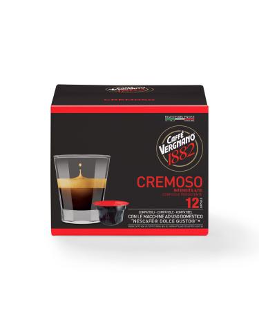 Caff Vergnano 1882 Caff Vergnano 1882 - Capsules Compatible with Nescaf Dolce Gusto Cremoso - Pack of 12 capsules