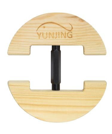 YUNJING Hat Stretcher Wooden Adjustable Buckle One Size Fits All from 6-1/2 to 9-1/2, Heavy Duty, Easy to Use for All Caps Black
