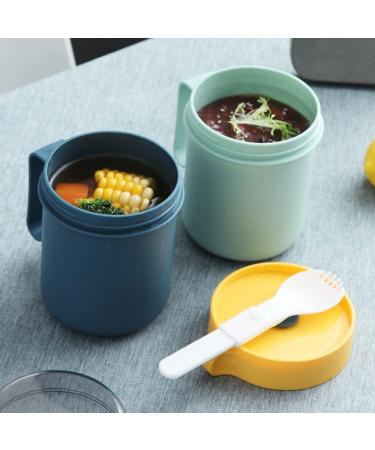 Veemoon 3 Pcs Soup Cup Breakfast Cup Vacuum Bento Lunch Bag Women Microwavable Cup Insulated Food Jar Portable Stainless Coffee Mug Sealing Milk Cup Pp Travel With Cover Microwave Oven Cup - Buy Online on GoSupps.com