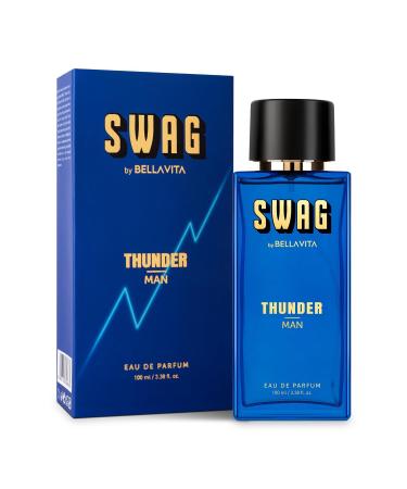 Luxury SWAG THUNDER Eau De Parfum Perfume for Man with Bergamot Sandalwood & Lily|Woody & Musky Premium Long Lasting Fragrance Scent 100ml (3.38 fl.oz.) - Buy Online on GoSupps.com