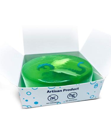 Relaxcation Kids Soap Bar with Toy - Green Apple Dragon Surprise - Handmade in USA - Buy Online on GoSupps.com