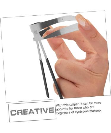Mikinona Makeup Gadgets Makeup Tools Eyebrow Bow Mapper Tool Stainless Eyebrow Ruler for Girl Eyebrow Pencil Triangle - Buy Online on GoSupps.com