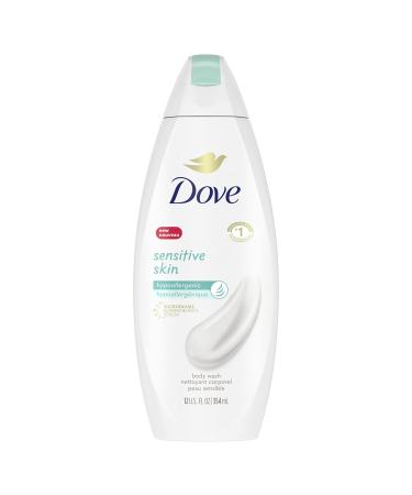 Dove Body Wash Hypoallergenic and Sulfate Free Body Wash Sensitive Skin Effectively Washes Away Bacteria While Nourishing Your Skin 12 oz 11.97 Fl Oz (Pack of 1) Sensitive Skin