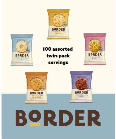 Borders Mini Pack Assorted Biscuits (5 Variety) 100 x 2 Bisc (1 Box) - Buy Online on GoSupps.com