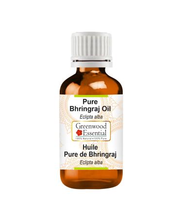 Greenwood essential natural Bhringraj oil (Eclipta Alba) Therapeutic quality for hair skin and aromatherapy 5ml (0.16 oz) free of fragrances 5 ml (1 Pack)