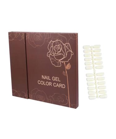 minkissy 120 Color Card Nail Display Book Nail Color Chart Display Book Nail Polish Presentation Book Hair Abs Color Board