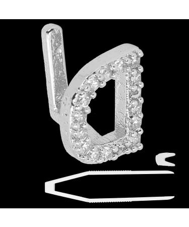 Silver Plating English Letter D Braces - Cosplay Halloween Party Teeth Jewelry - Buy Online on GoSupps.com