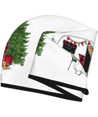 Hair Towel Wrap - Quick Drying Vintage Buffalo Plaid Towel Turban for Easy Hair Care - International Shipping Available - Buy Online on GoSupps.com