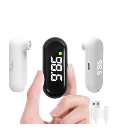 Medical Forehead Thermometer Rechargeable Thermometer for Adults and Kids Portable Infrared Digital Thermometer with Fever Alarm and LCD Display Fast Accurate 1s Instant Results (Black)