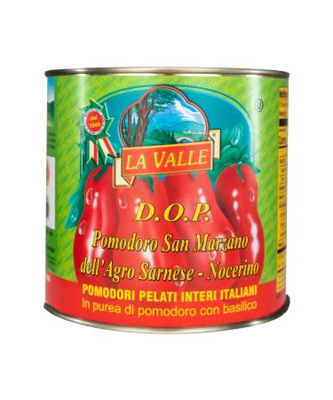 La Valle San Marzano Tomatoes 2.5kg I Italian Whole Peeled Tomatoes For Pizza