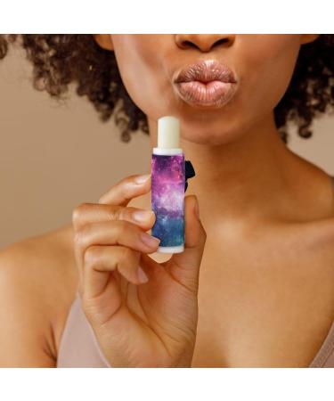 SCRAWLGOD Galaxy Print Lip Balm Holder Keychain Portable Lip Balm Sleeve keychain Chapstick Holder Secure and Nice Hand Feeling Set of 5 Galaxy 5 - Buy Online on GoSupps.com