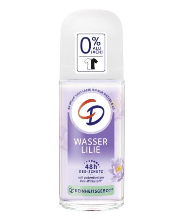 CD Water Lily Roll-On Deodorant - No Aluminium Salts - Long Lasting Protection 48h - Sensitive Skin - Vegan - Body Care - 50ml