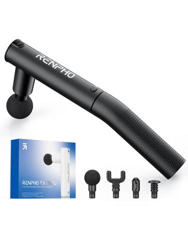 Massage gun with extension Renpho Extend massage Gun hand massage devices powerful massage gun deep fabric percussion muscle massage gistol for athletes with type C load black - Buy Online on GoSupps.com