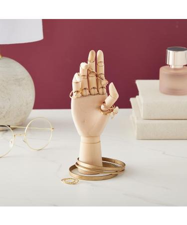 Wooden Hand Model 7 Art Mannequin Figure with Posable Fingers - Ideal for Drawing, Art Supplies & Jewelry Display - Buy Online on GoSupps.com
