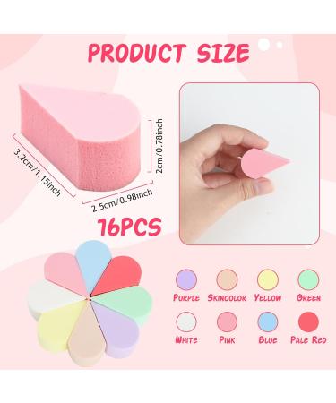 Reusable Petal Makeup Sponges Set - 16pcs Cosmetic Beauty Blender for Girls and Women - Buy Online on GoSupps.com