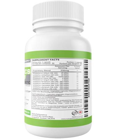Probiotics 50 Billion by Nutraperformance - Quality Canadian Probiotic Supplement for Men and Women - Buy Online on GoSupps.com