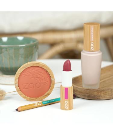 Zao Bamboo Compact Blush No. 323 - Dark Purple - 9g | Eco-Friendly Makeup for International Shipping - Buy Online on GoSupps.com