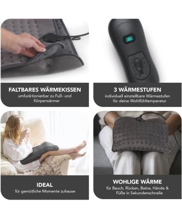 Maxxmee Electrical Foot Warmers - Foldable Heat Pillow & Body Warmer with Remote Control | Safe Auto Shut-Off After 90 Minutes | Shop Internationally - Buy Online on GoSupps.com