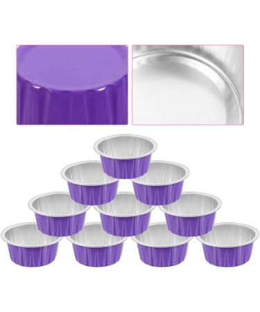 HOMSFOU 30 PCS Melting Wax Tool - Purple Aluminum Foil Heating Bowls (6.3x6.3cm) for Candle Making & DIY Crafts - International Shipping Available - Buy Online on GoSupps.com
