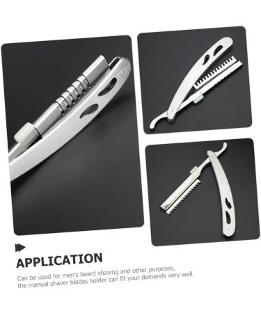 Housoutil Stainless Steel Razor Holder - Premium Hairdresser Supply for Straight Blade & Folding Razors - Buy Online on GoSupps.com