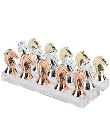 Nail Horse Head Display Stand - Exquisite ABS Nail Practice Rack for Manicure Shop (Rose Gold) | International Shipping Available - Buy Online on GoSupps.com