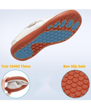 Hobibear Wide Barefoot Shoes for Men & Women - Minimalist Leather Outdoor Trail Running - Lightweight & Convenient - Size 42 EU - Beige - Buy Online on GoSupps.com