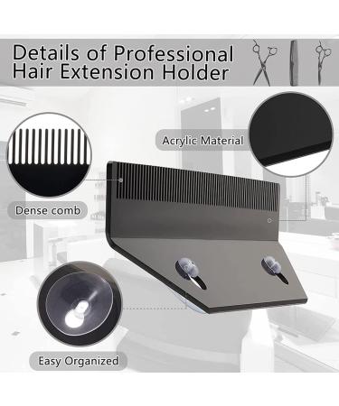 Hbaebdoo Hair Holder 2 Pieces Acrylic Hair Portable Holder Wig Storage Hair - Buy Online on GoSupps.com