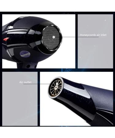 Hair Dryer 2300W Ionic Professional Blow Dryer with Air Nozzle 2 Speed 3 Heat Settings and Cool Shot Button Low Noise Hairdryer Powerful AC Motor Fast Drying Black for Home and Salon Small Gift - Buy Online on GoSupps.com