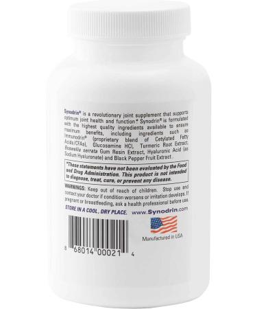 SYNODRIN Triple Action Joint Health Supplement with Glucosamine, Turmeric & Omega-5 - 90 Capsules - Buy Online on GoSupps.com