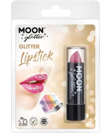  Smiffys Smiffys Moon Glitter Holographic Glitter Lipstick Pink - Buy Online on GoSupps.com