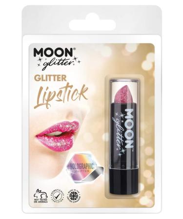 Smiffys Smiffys Moon Glitter Holographic Glitter Lipstick Pink