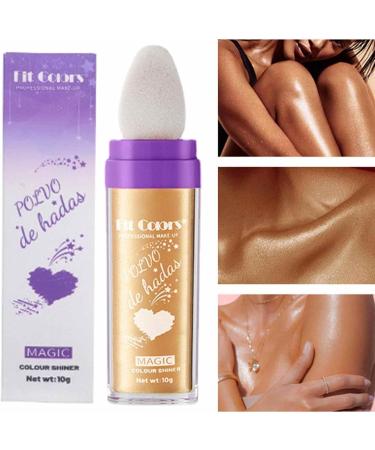 Body Shimmer Highlighter Makeup - Eye Shadow Stick Makeup Highlighter Type Body Shimmer Highlighter Portable Loose Powder Makeup for Hair Face Body 04# - Buy Online on GoSupps.com