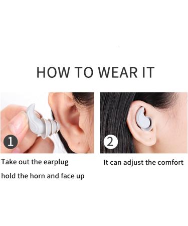 High-Quality Ear Plugs for Sleeping & Noise Blocking - Strong Reusable & Adaptable | Ideal for Snoring Pool Work & Learning - Unisex (White) - Buy Online on GoSupps.com