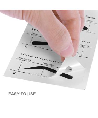 Frcolor 10pcs Eyebrow Stencils - Adhesive Brow Shaping Stickers for DIY Grooming | Makeup Beauty Tools - Buy Online on GoSupps.com
